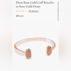 Elton Rose Gold Cuff Bracelet